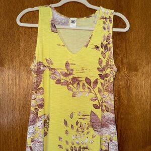 Sew In Love Yellow and Maroon Leaf dress